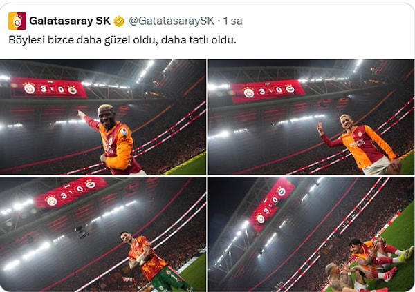 Önce paylaşıma bakalım: