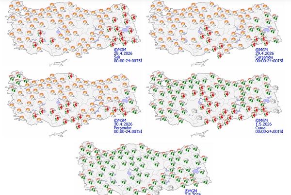Türkiye genelinde etkili olan ılıman hava, yerini Balkanlar üzerinden giriş yapacak yeni bir yağışlı sisteme devrediyor.