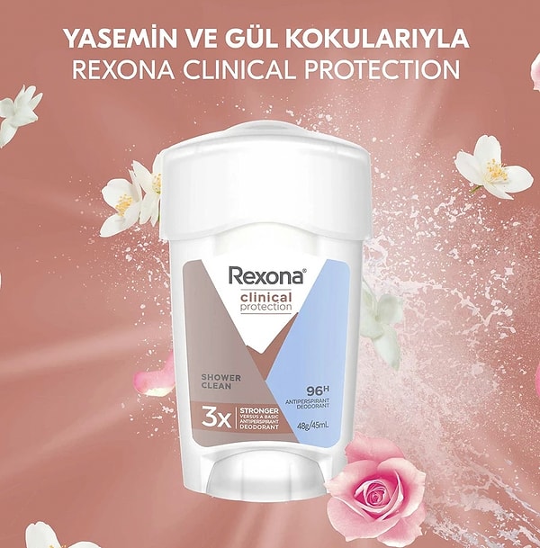 Rexona Clinical Protection, yoğun terlemeye karşı gün boyu koruma sağlıyor.
