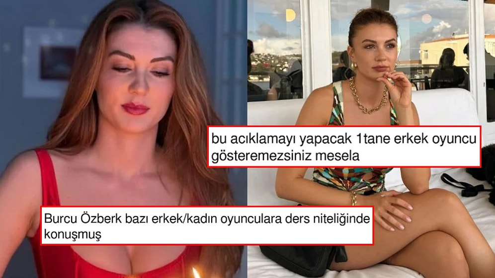 Burcu Özberk’in Genç Oyunculara Destek Açıklaması X’te Alkışları Topladı
