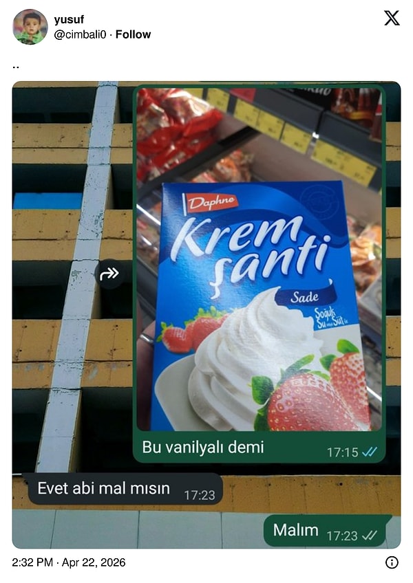 İtiraf niteliğinde...