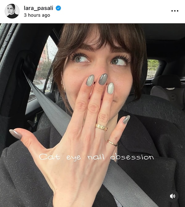 Just hours ago, Lara Paşalı made a post showing off her ring.