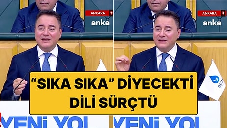 Ali Babacan Kürsüde Konuşma Yaparken Dili Sürçtü