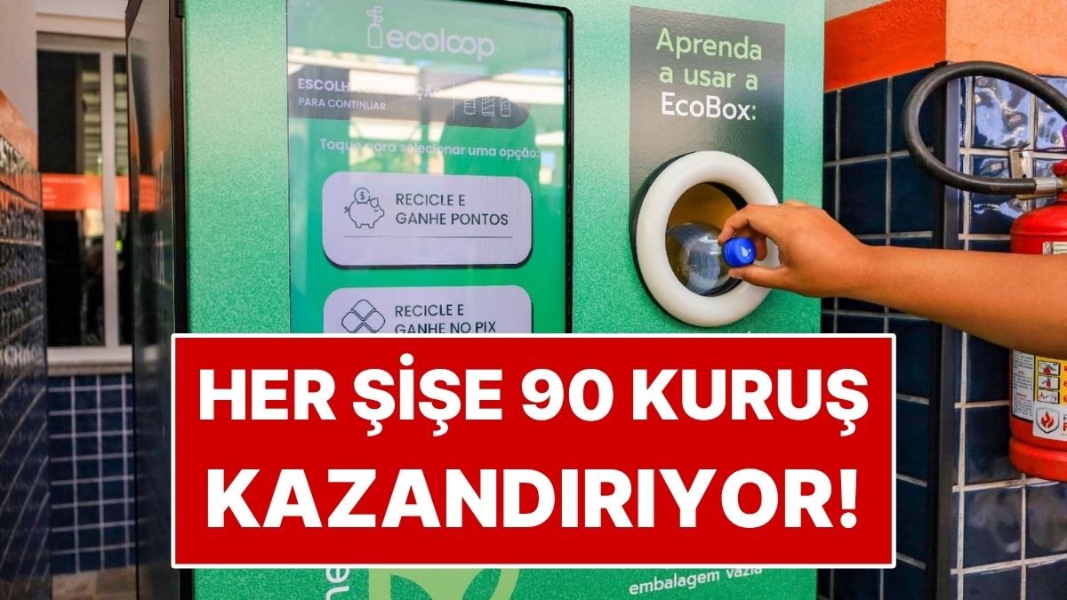 Çöpü Paraya Çeviren Sistem Kuruldu: Her Şişe 90 Kuruş Kazandırıyor