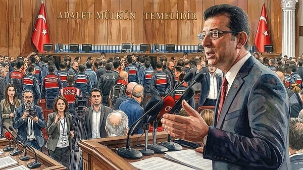 Mahkeme başkanı ile İmamoğlu arasında gerginlik yaşandı.