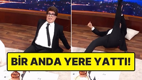 Yılmaz Morgül'den Şoke Eden Hamle! Programda Yere Yatıp Spor Yapmaya Başladı