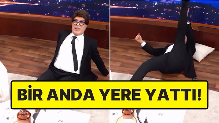 Yılmaz Morgül'den Şoke Eden Hamle! Programda Yere Yatıp Spor Yapmaya Başladı