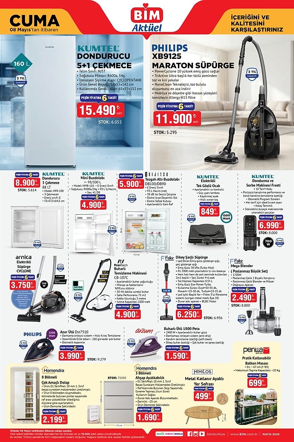 Kumtel Dondurucu 5+1 Çekmece 15.490 TL