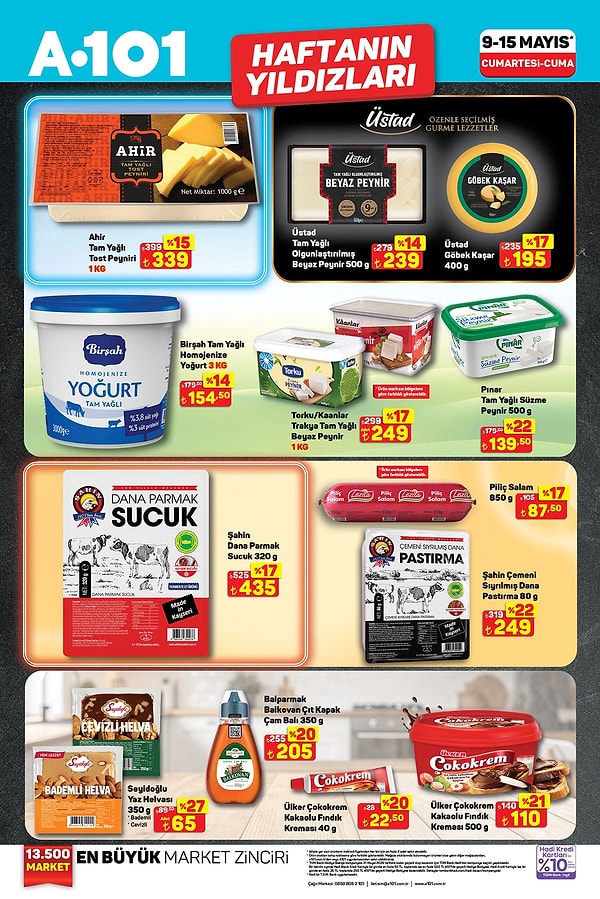 Ahir Tam Yağlı Tost Peyniri 339 TL