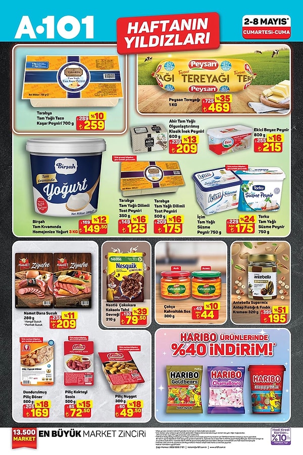 Tarabya Tam Yağlı Taze Kaşar Peyniri 700 gr 259 TL