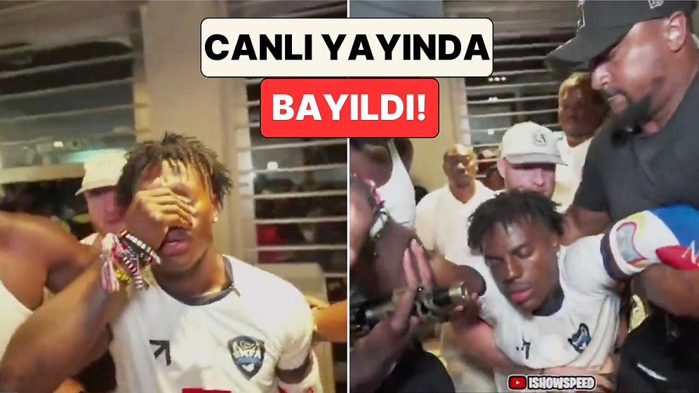 14 Saatte 5 Ülke Gezdiği Bir Tura Çıkan IShowSpeed Canlı Yayında Bayıldı
