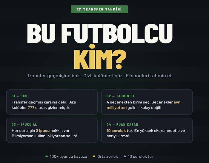 Futbol Gurmeleri Buraya: Transfer Hareketlerinden Aranan Oyuncuyu Bulun!