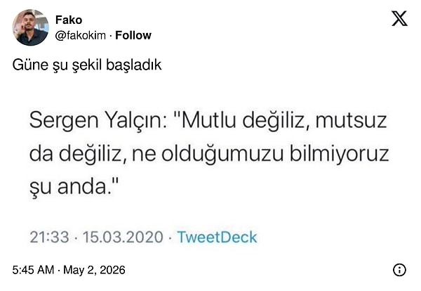 "Her" güne.