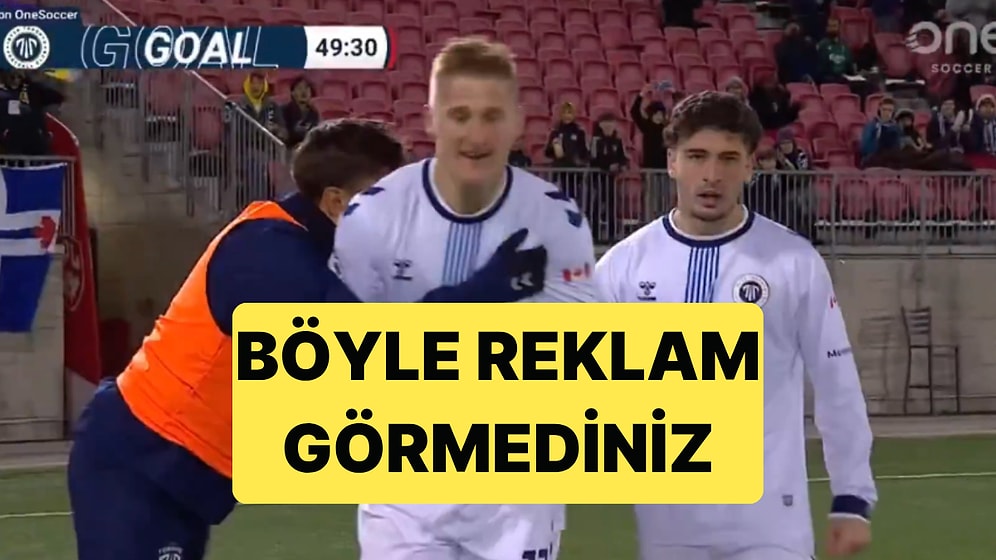 Kanada Ligi'nde Bir Futbolcu Attığı Golden Sonra Kendi İşinin Reklamını Yaptı