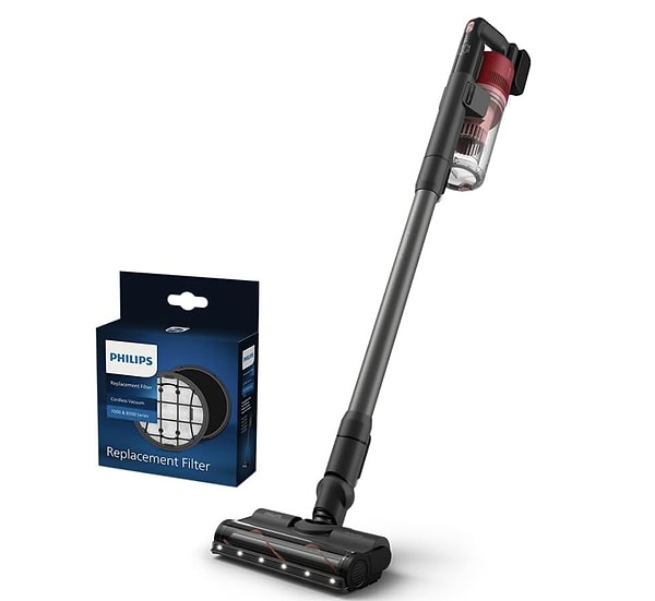 Philips 6000 Serisi Kablosuz Süpürge, PowerCyclone 11 teknolojisi ve yedek filtre hediyesiyle temizlikte devrim yaratıyor.
