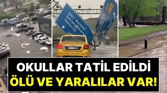 Gaziantep ve Şanlıurfa’da Süper Hücre Kabusu: 1 Kişi Hayatını Kaybetti, Okullar Tatil Edildi