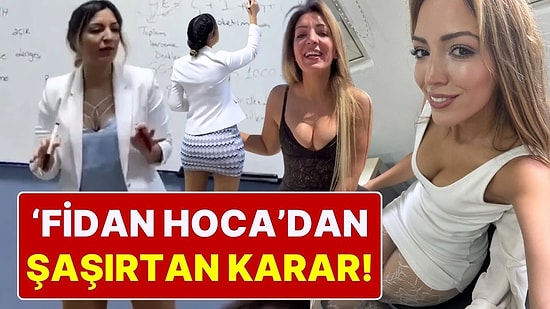 Bir Gecede Değiştirdi: Derste Giydiği Mini Etekle ‘Fenomen’ Olan Fidan Atalay’dan Şaşırtan Karar