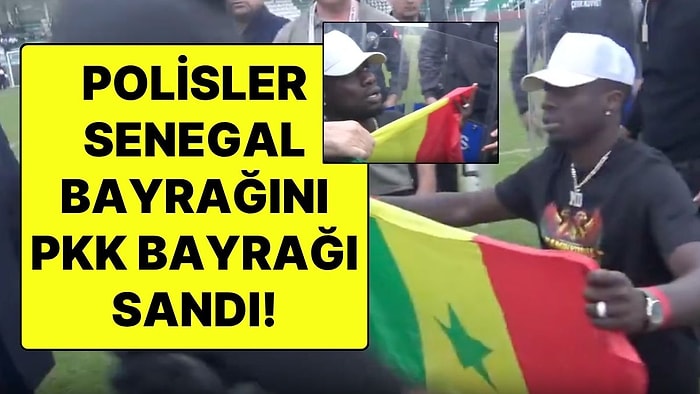 Amedsporlu Diagne’ye Polis Müdahalesi: Senegal Bayrağını PKK Bayrağı Sandılar!