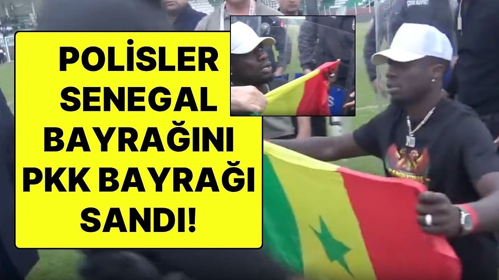 Amedsporlu Diagne’ye Polis Müdahalesi: Senegal Bayrağını PKK Bayrağı Sandılar!