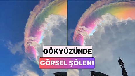 Gökyüzünde Görsel Şölen: Endonezya'da Nadir Yanardöner Bulut Görüntülendi