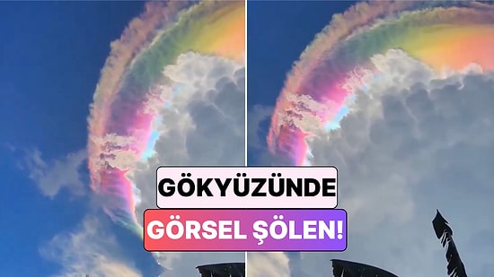 Gökyüzünde Görsel Şölen: Endonezya'da Nadir Yanardöner Bulut Görüntülendi