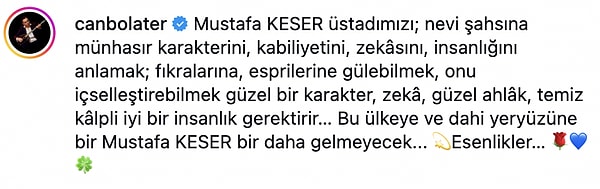 Mustafa Keser'in açıklamasına destek yağdı. O yorumlar şöyle: