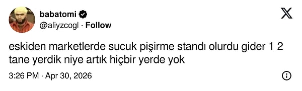 Bir gün herkes son sucuğu yedi ve kimse fark etmedi.