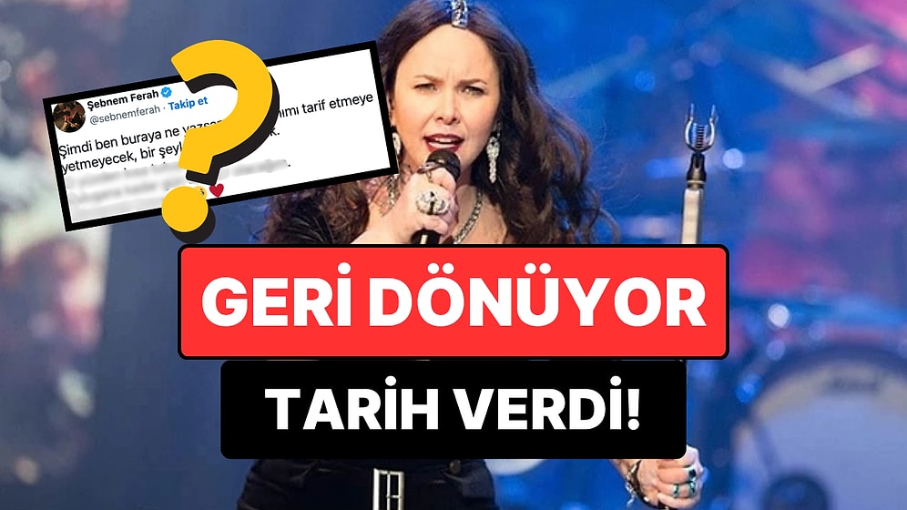 Yılların Sessizliği Bozuluyor: Rock Müziğin Güçlü Sesi Şebnem Ferah Geri Dönüyor!