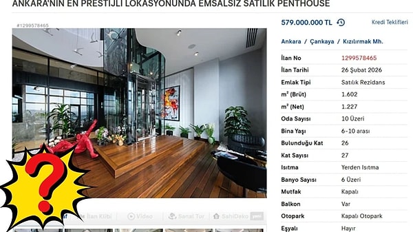 Türkiye’nin siyasi merkezi Ankara’da, bir zamanların gecekondu bölgesi olan ancak günümüzde lüksün simgesi haline gelen Çukurambar, eşine az rastlanır bir emlak satışına ev sahipliği yapıyor.
