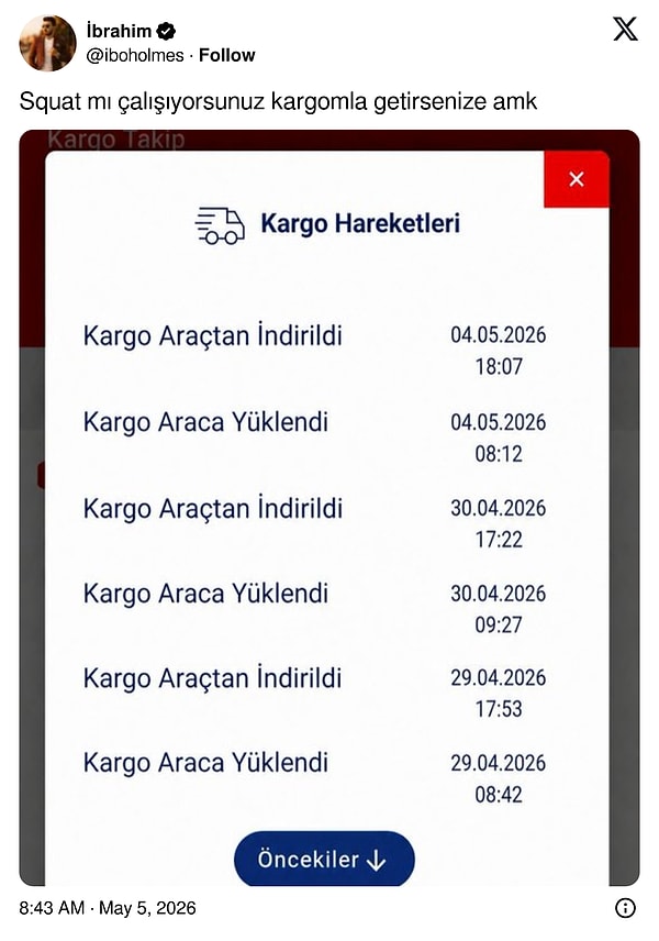 İne kalka bir hal oldu.