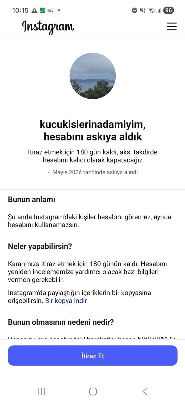 X hesabı da kapanmıştı.