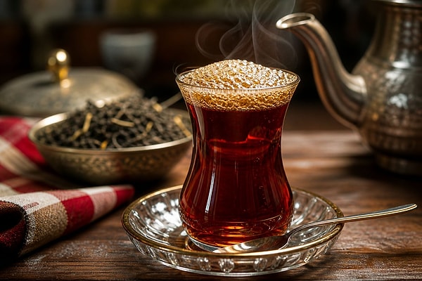 Çay yapraklarında bulunan saponinler, köpük oluşumunun temel sorumlusudur.