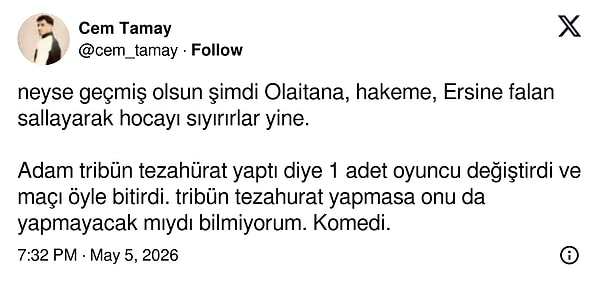 Sosyal medyada da tepki vardı.