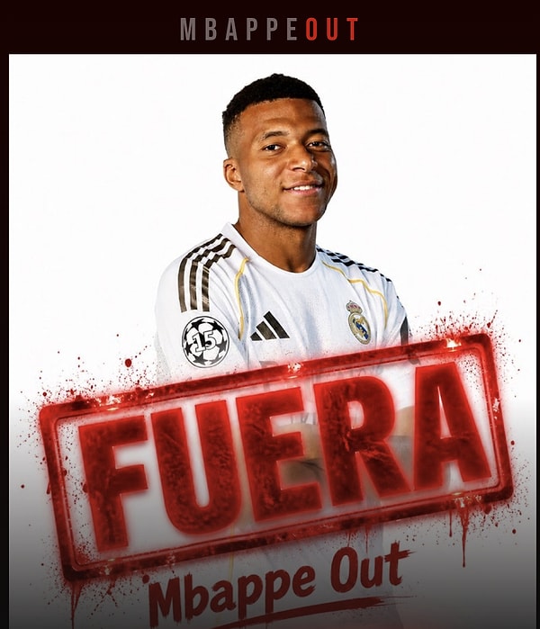 Real Madrid taraftarı Mbappe'nin takımdan gönderilmesi için imza kampanyası başlattı.