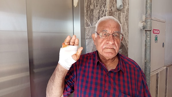 Komşusu parmağını ısırarak kopardı!