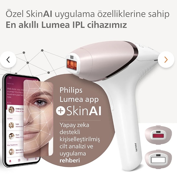 Philips Lumea 9900 Serisi, "LUMEA500" koduyla tüm indirimlere ek 500 TL indirim avantajıyla sunuluyor.