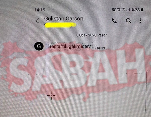 İŞte Gülistan Doku'nun son mesajı: