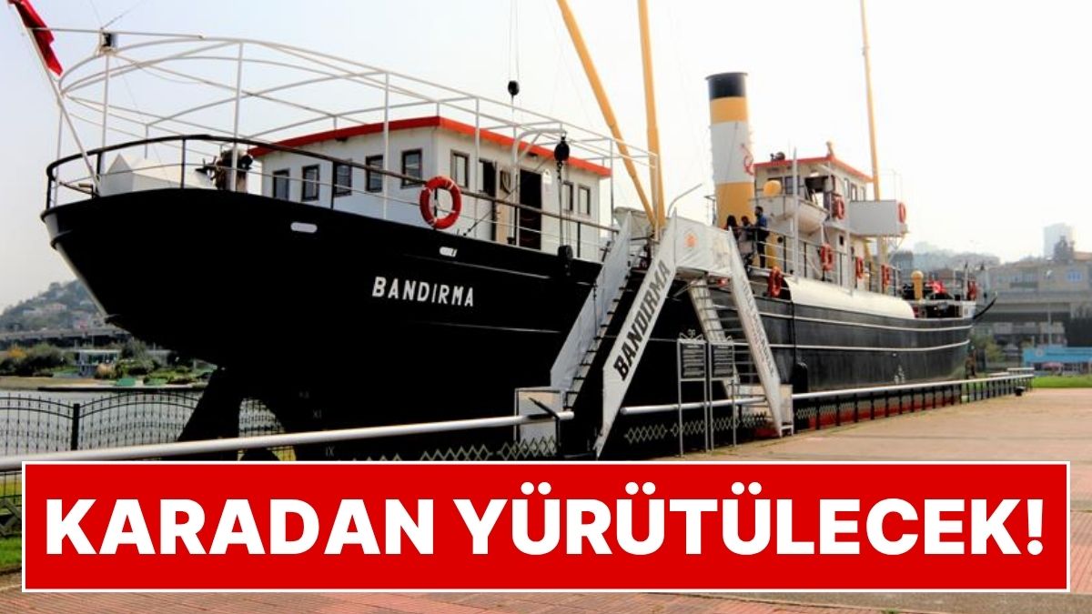 Vapur Karadan Yürütülecek! Samsun’daki Bandırma Vapuru Müzesi'nin Yeri Değiştiriliyor