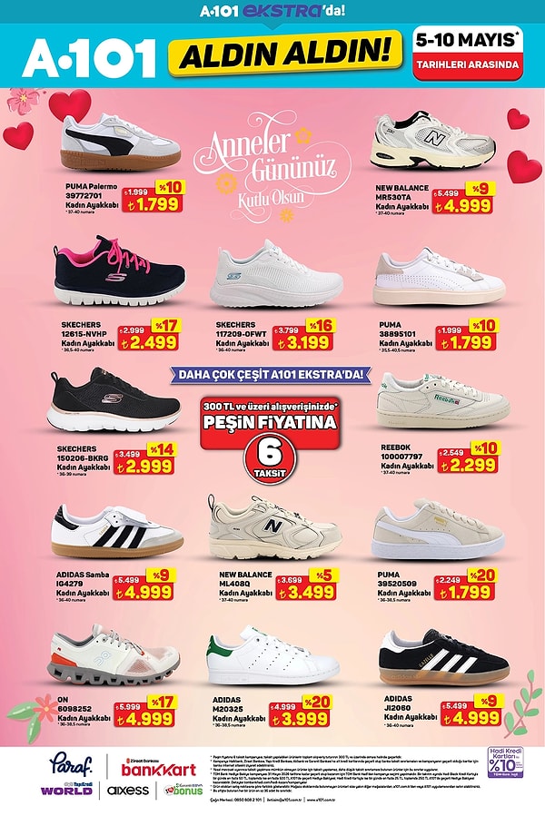 Skechers, New Balance, Puma ve Adidas Ayakkabı Modelleri