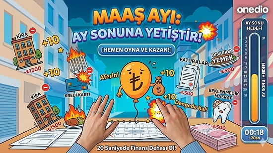 Maaşınız Cebinize Girmeden Bitiyor mu? Bu Oyunda 20 Saniye Dayanabilen Finans Dehası Sayılıyor!