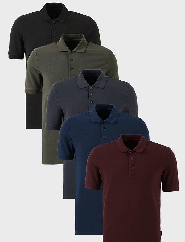 Buratti 5'li Polo Yaka Tişört Paketi, 1.799 TL yerine 1.599 TL’lik avantajlı fiyatıyla sizi bekliyor.