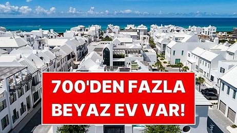 700’den Fazla Evin Tamamen Beyaz Olduğu Kasaba