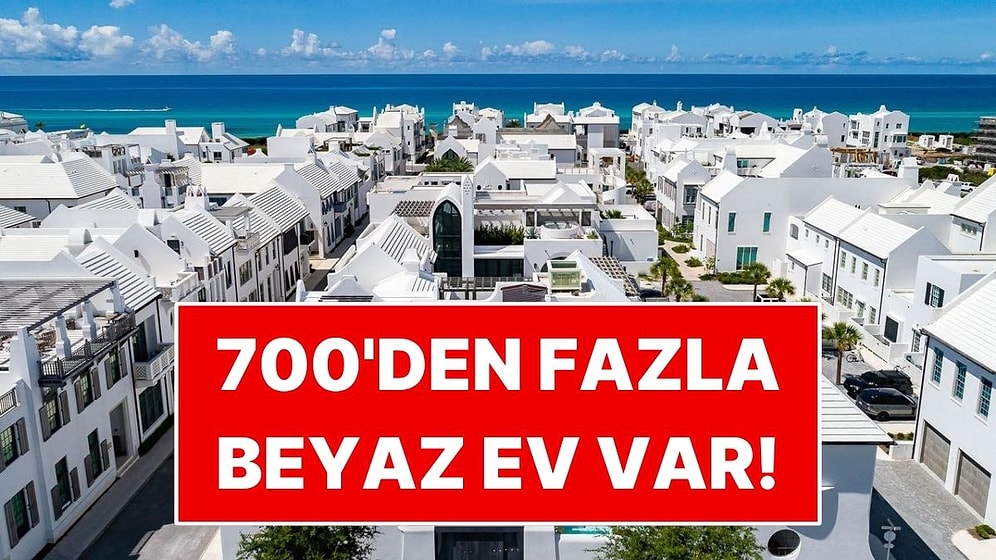 700’den Fazla Evin Tamamen Beyaz Olduğu Kasaba