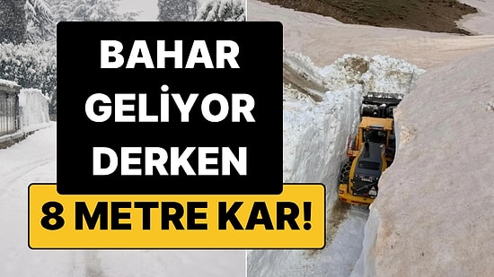 Mayıs Ayında 8 Metre Kar Birikti, Yollar Tünel Oldu: Görüntüler Türkiye'den!