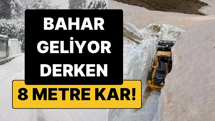 Mayıs Ayında 8 Metre Kar Birikti, Yollar Tünel Oldu: Görüntüler Türkiye'den!