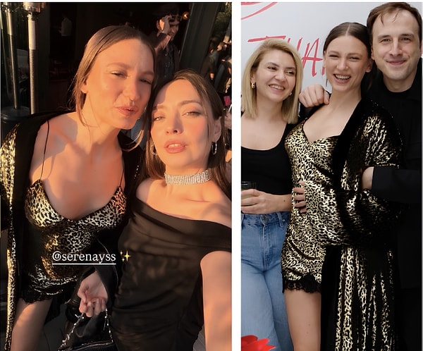 Fakat gecenin bir başka olayı ise Serenay Sarıkaya’nın kombiniydi!