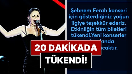 20 Dakikada Tükendi! Şebnem Ferah İstanbul Konserine Bilet Bulmak Yine İmkansız Oldu
