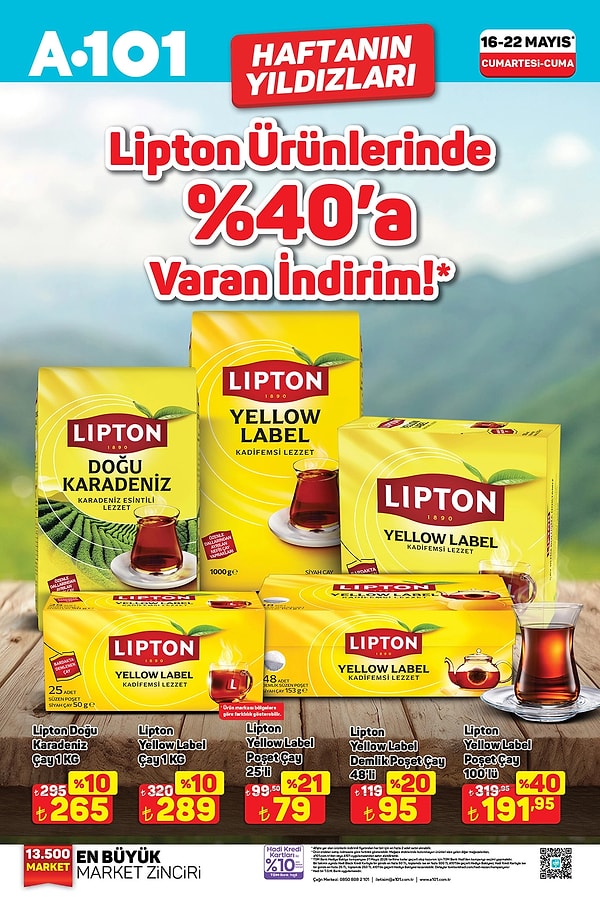 Lipton Ürünlerinde %40'a Varan İndirim!