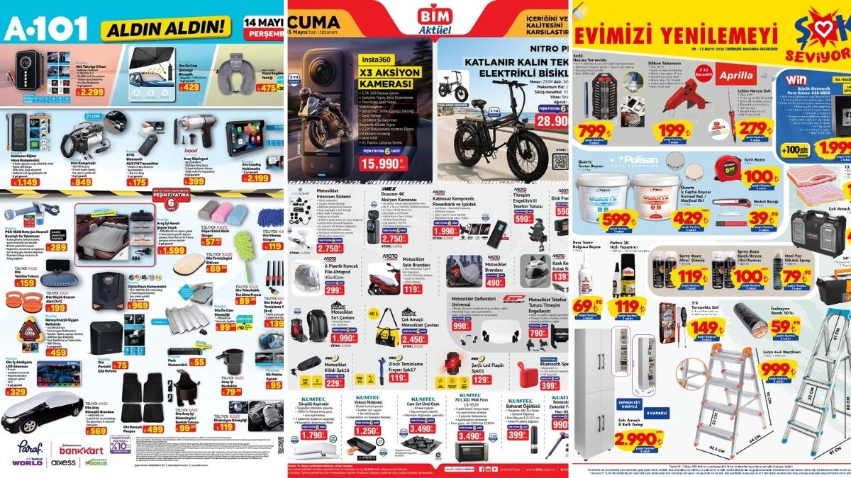 İndirim Günleri Başlıyor! 9 - 15 Mayıs Haftasında A101 ve BİM Aktüel Ürünler Listesinde Ne Var?