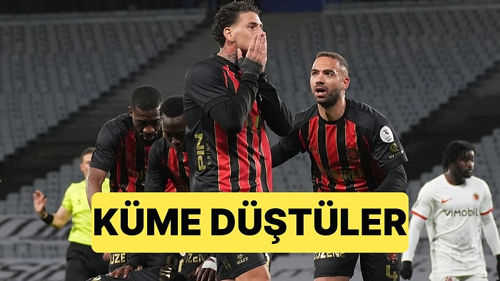 Süper Lig'den İki Takım Küme Düştü: Kayserispor ve Karagümrük Küme Düştü